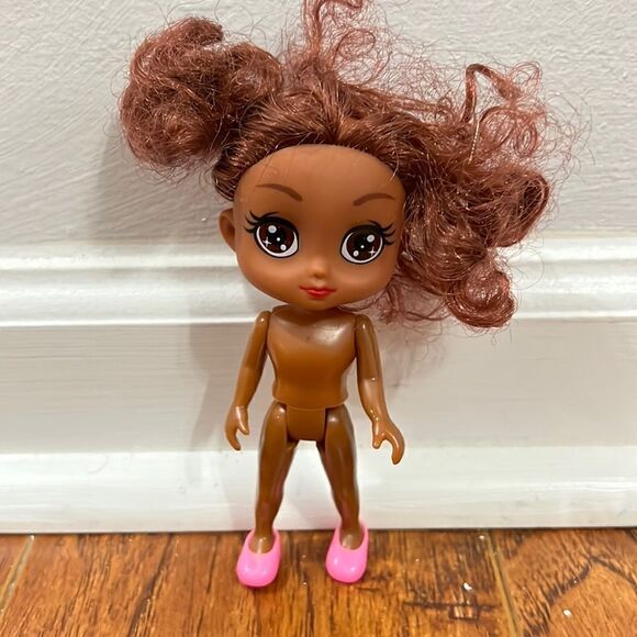 Greenbrier International Fashion 6” Doll with Pink Shoes Brown Hair Brown Eyes - Picture 2 of 9